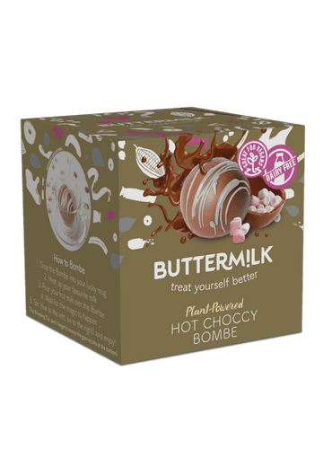 buttermilk hot choccy bombe