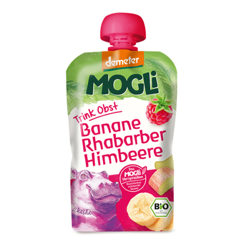 mogli banana rhubarb raspberry drink